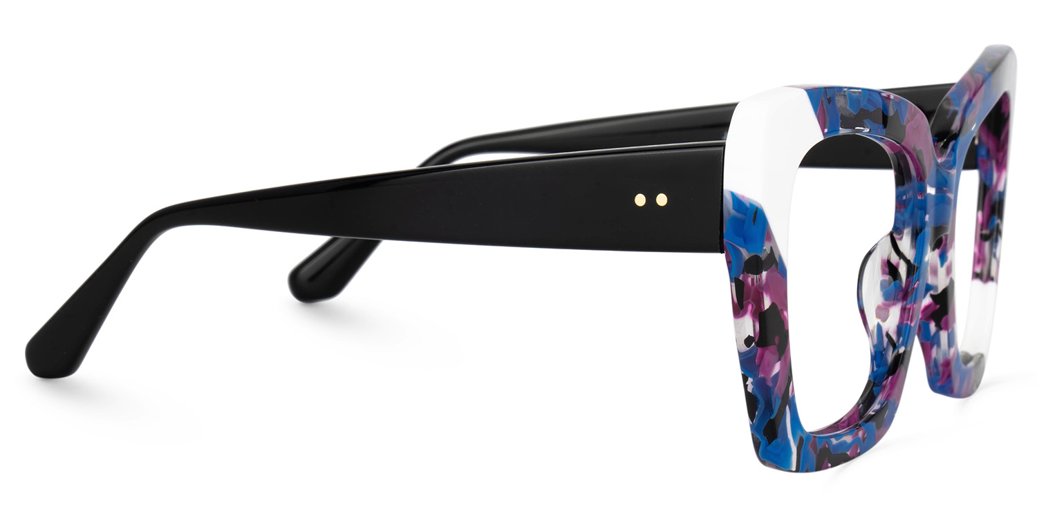 Vivian Square Graffiti Glasses2