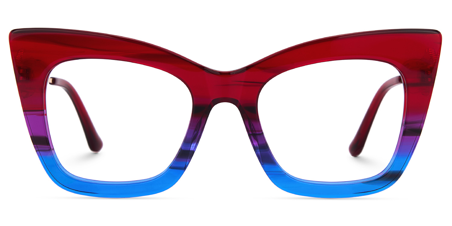 Cagle Cateye Red-Blue Glasses0