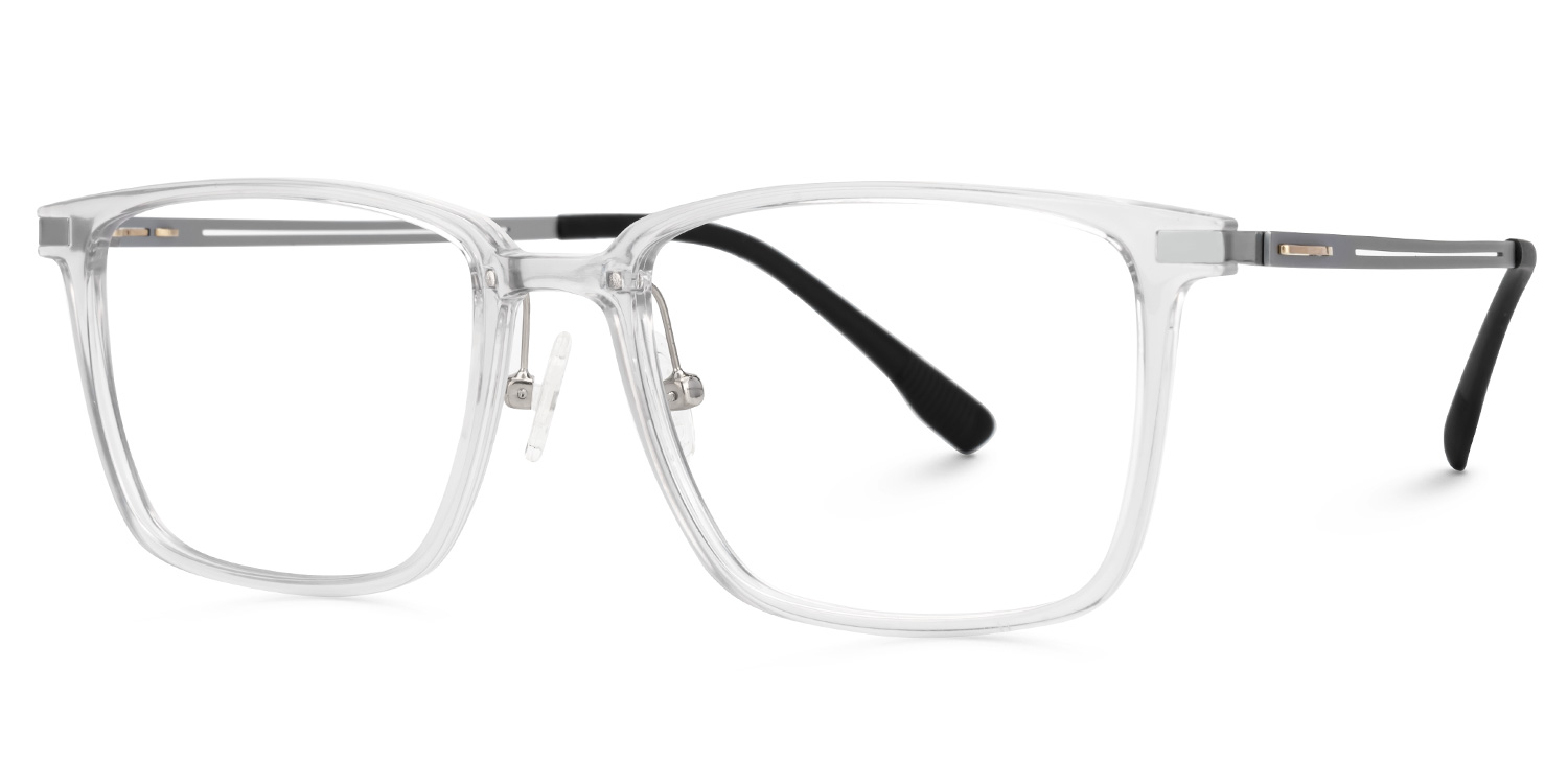 Gray Ivonne Rectangle Frame Eyeglasses | Zeelool1