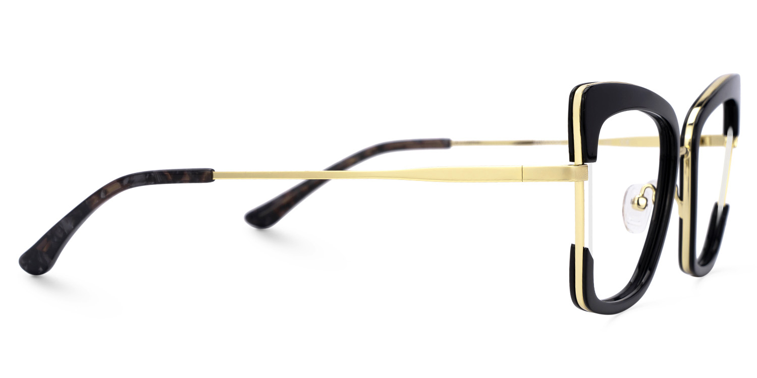 Jeanie Black Eyeglasses with Butterfly Design2