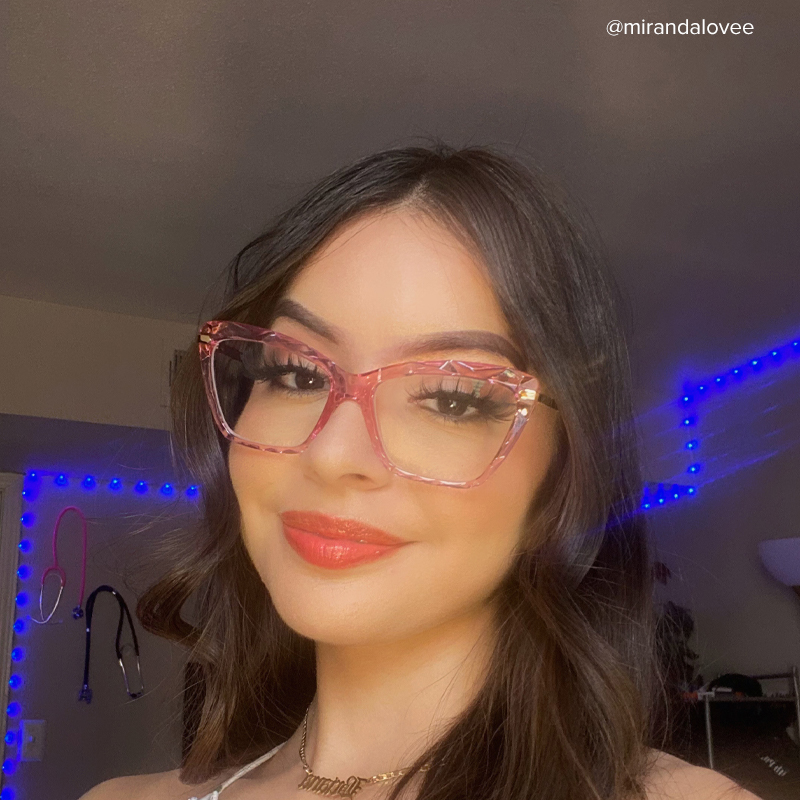 Juliet Cat-eye Pink Frame Glasses | Zeelool Optical11