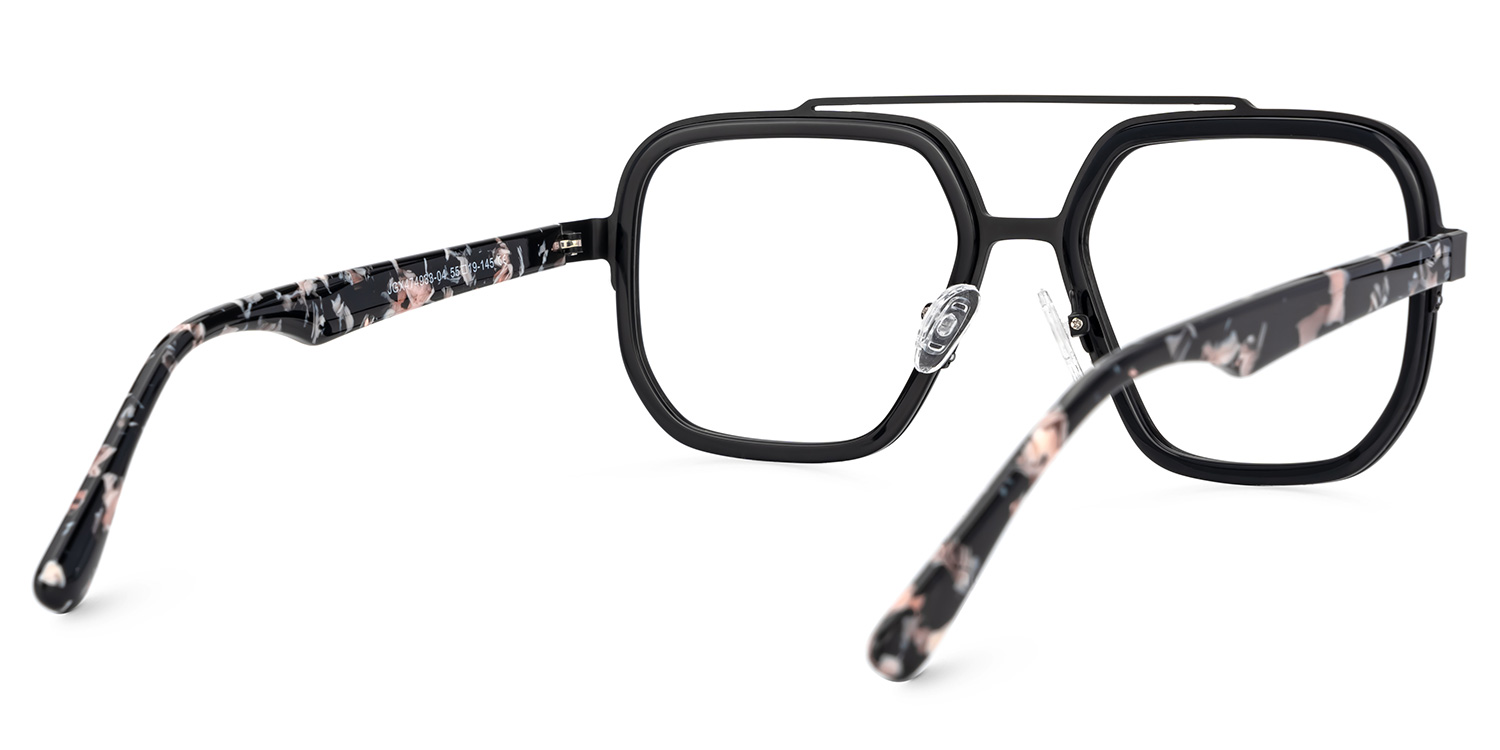 Ace Black Aviator Frame Glasses Online | Zeelool3