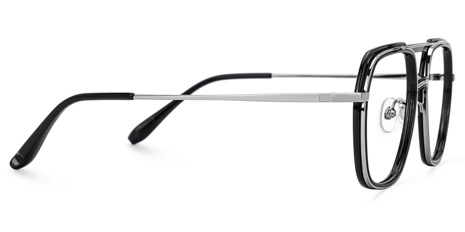 Vergie Aviator Black Glasses2