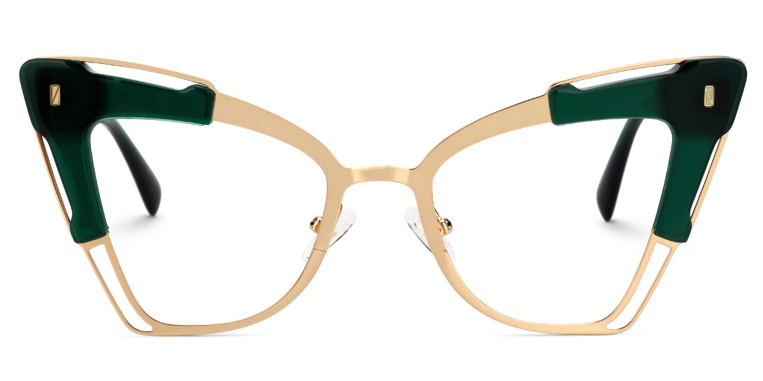 Talbert Cateye Green Glasses