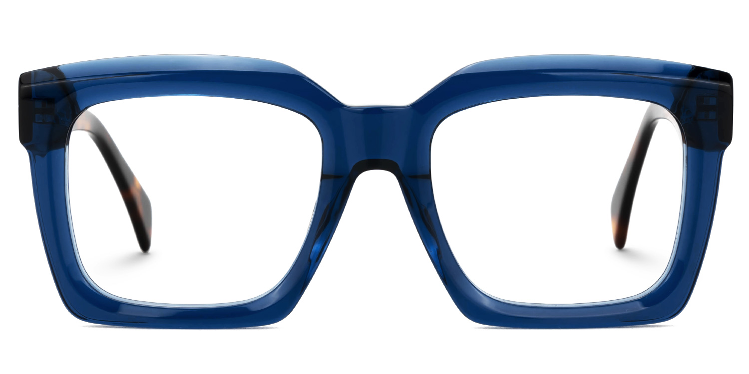 Faridah Square Blue Glasses0