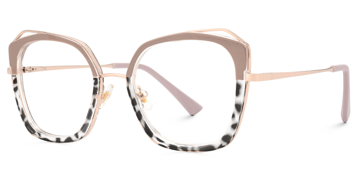 ZEELOOL Bilal Square Khaki Glasses