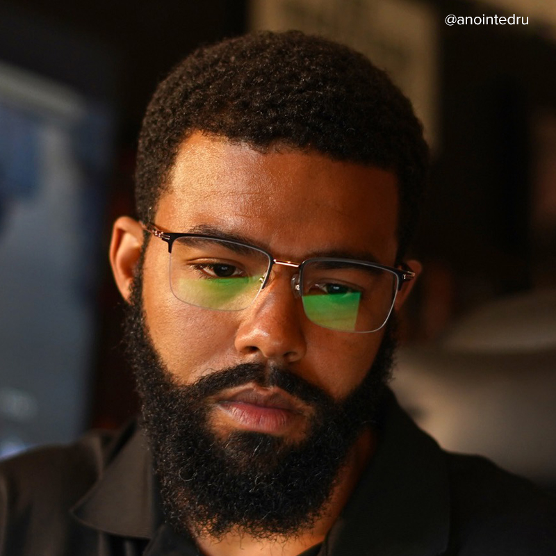 Simms Square Black Glasses | Zeelool Glasses4