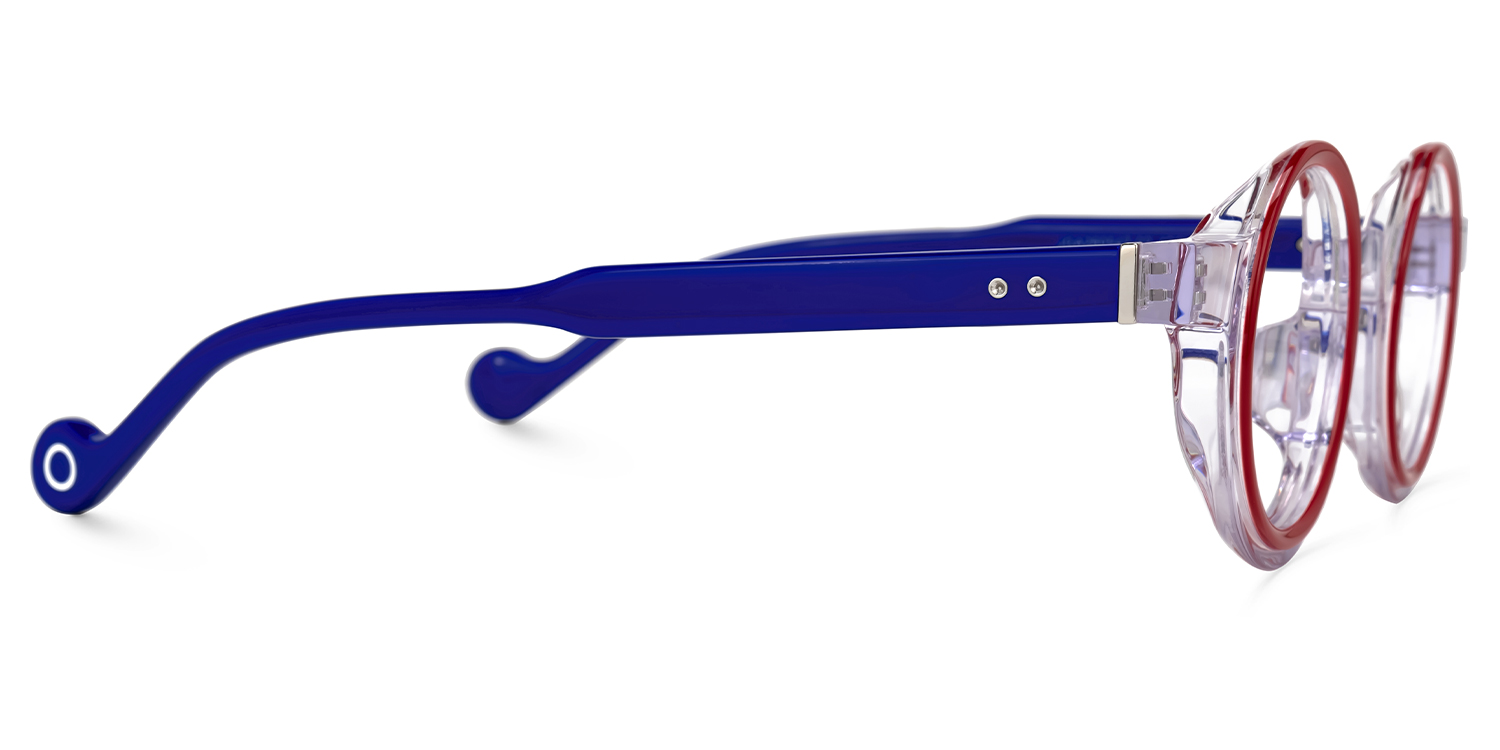 Round Glanton Red Glasses deals -Zeelool Glasses2