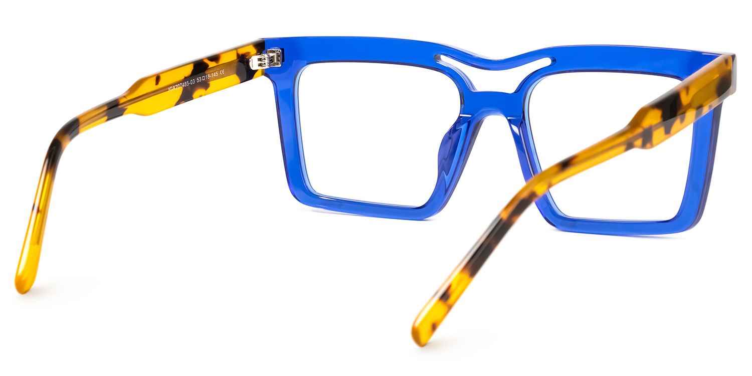 Tamekia Square Blue Glasses3