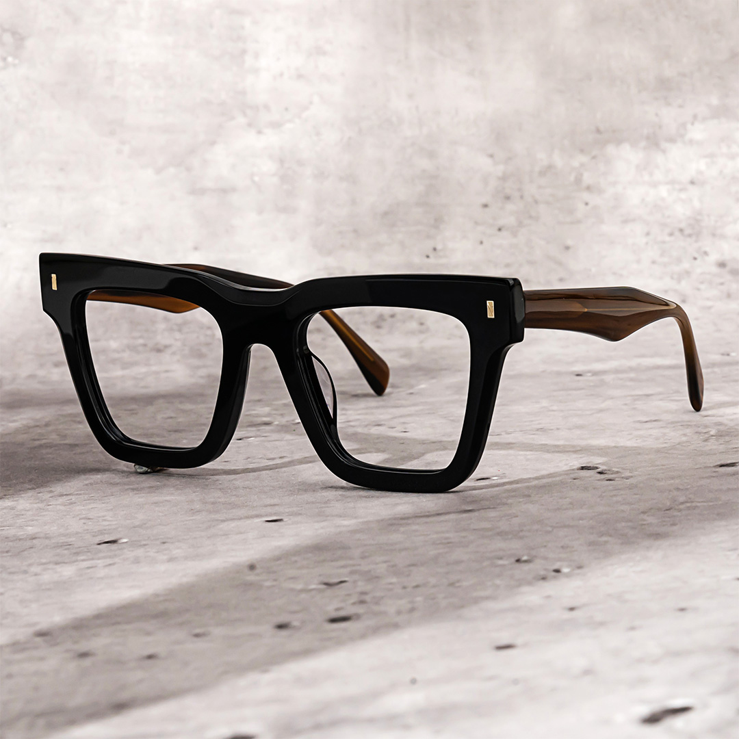 Square Janae Black Glasses on sale -Zeelool Glasses4