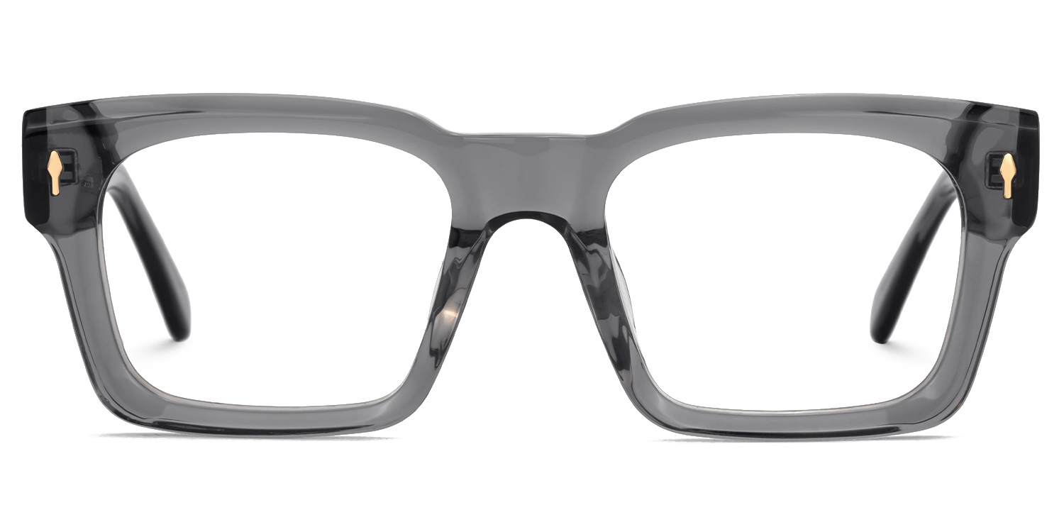 Herman Rectangle Gray Glasses0