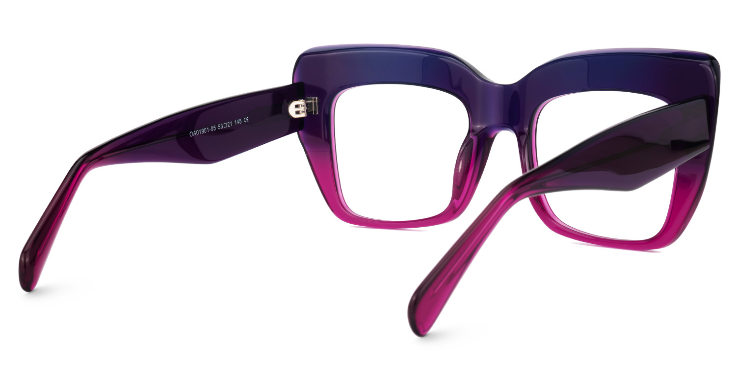 Charmaine Cat Eye Purple Glasses3