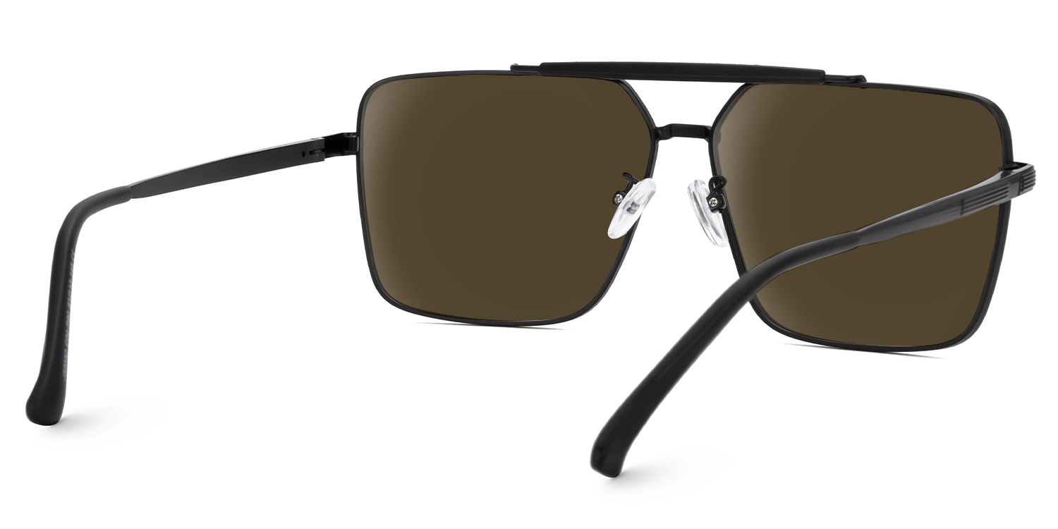 Alford Aviator Black Glasses3