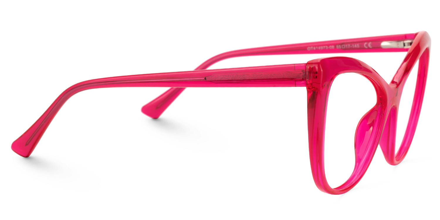 Shelby Cateye Bright-Pink Eyeglasses and Glasses Frames2
