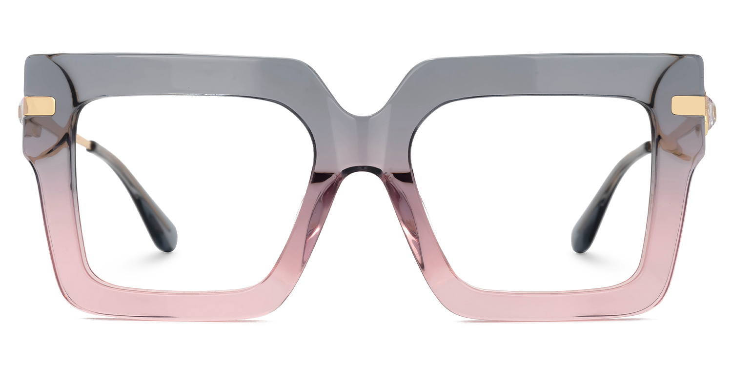Radic Square Gray-Pink Glasses