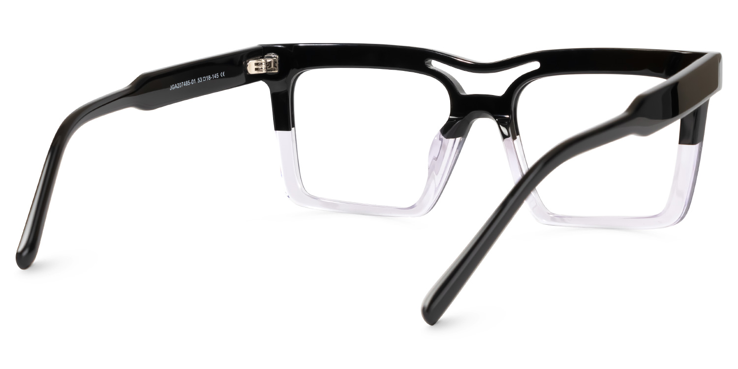 Tamekia Square Black-Crystal Glasses3