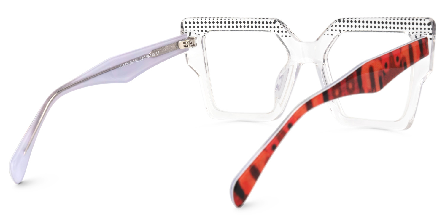 Prisca Thick Frame Square Eyeglasses  -Zeelool Optical3