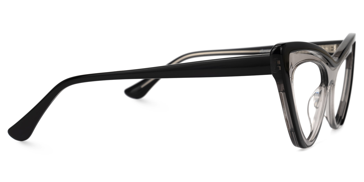 Lianmaliz Cateye Gray Glasses2