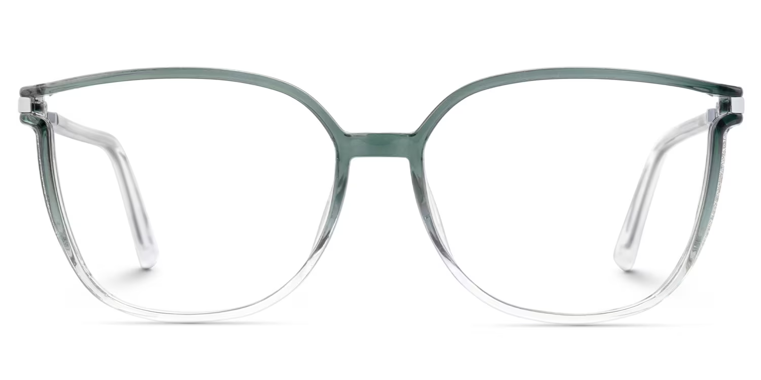 Rodz Green Frame Glasses with Square Design | Zeelool0