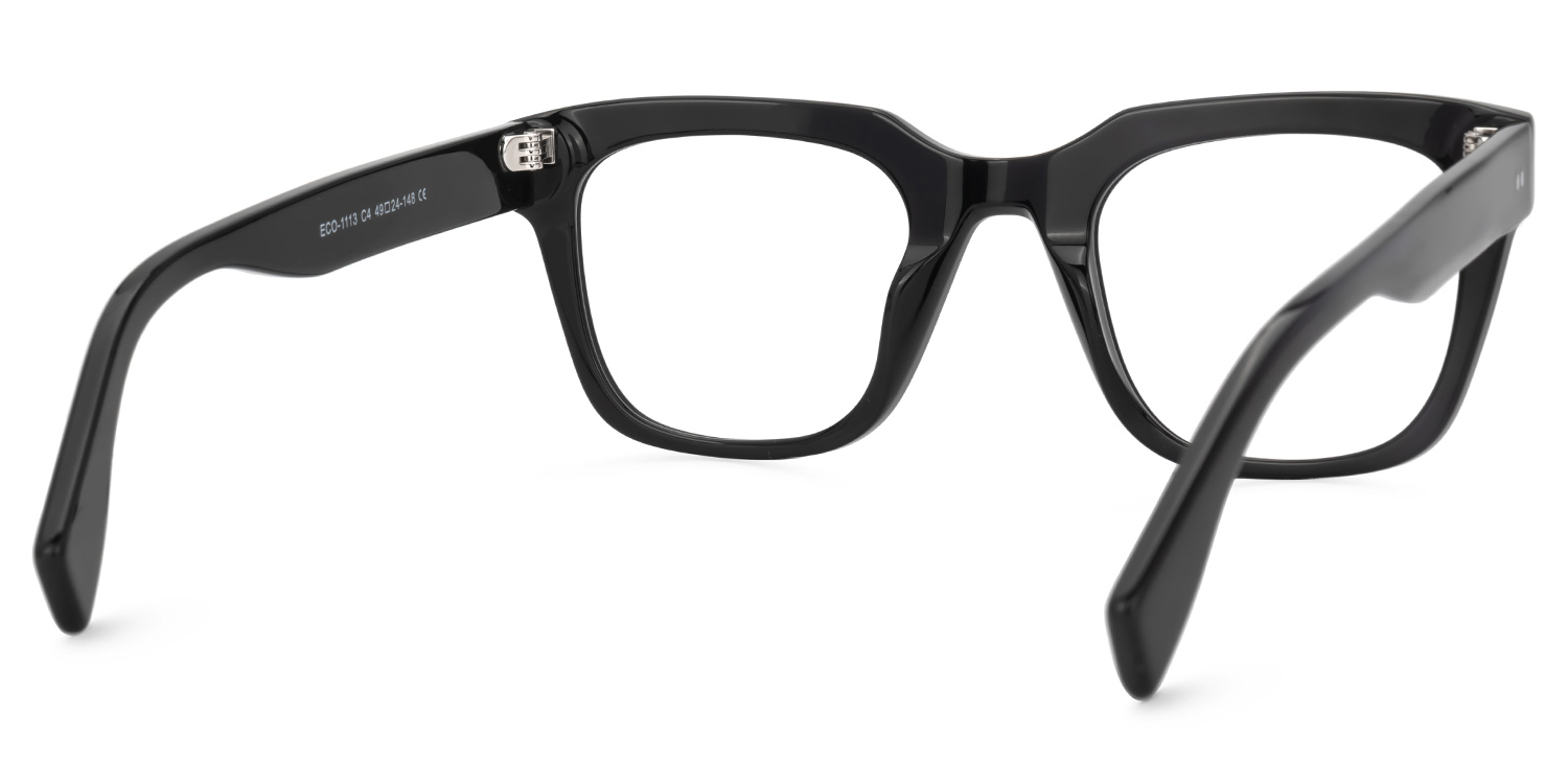 Schealer Square Black Glasses3