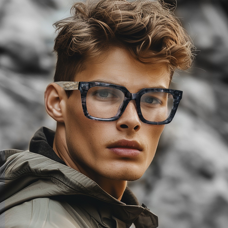 Cabdi Square Gray Glasses4