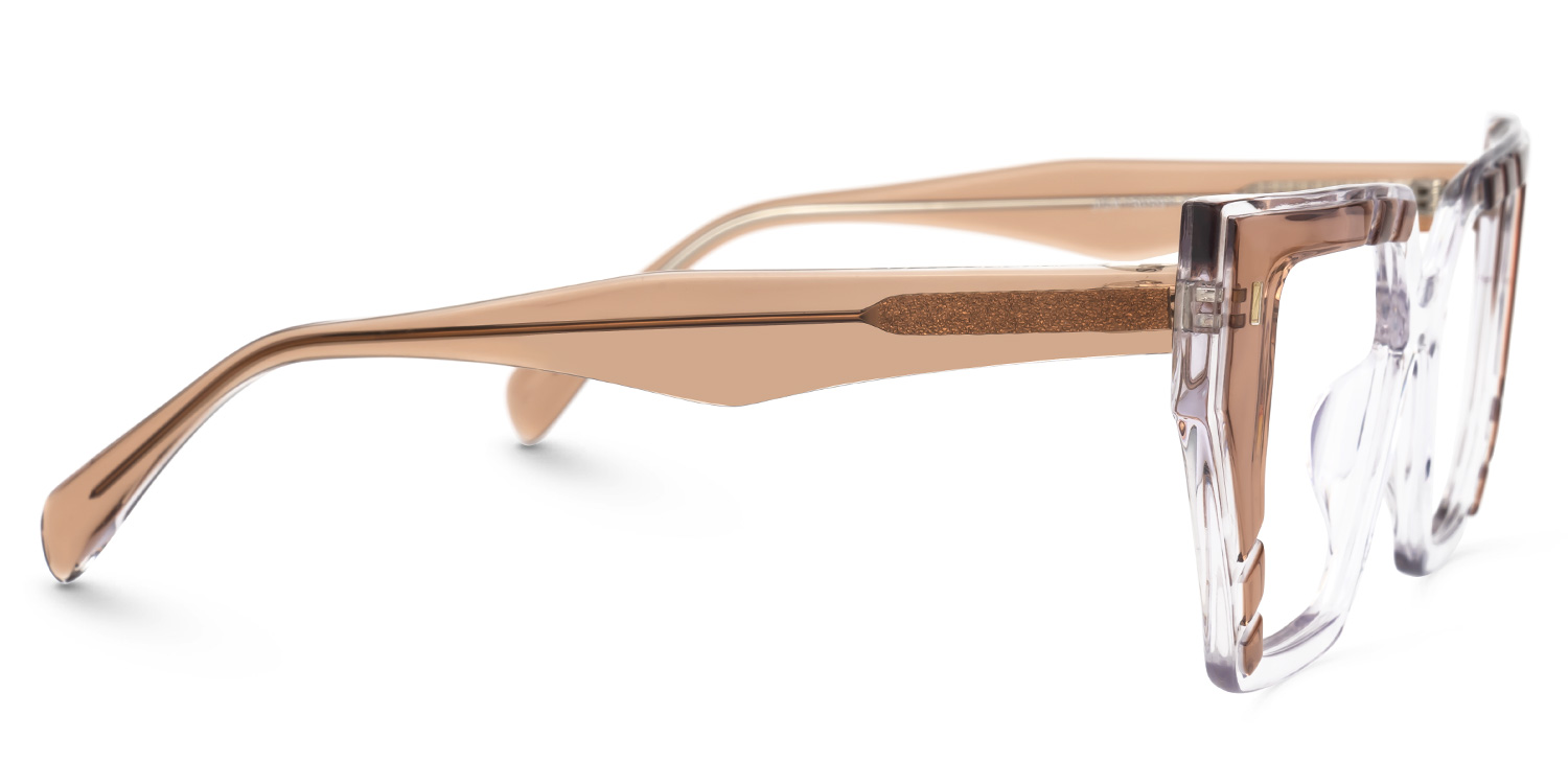 Amarys Designer Eyeglasses in Cateye White Frame2