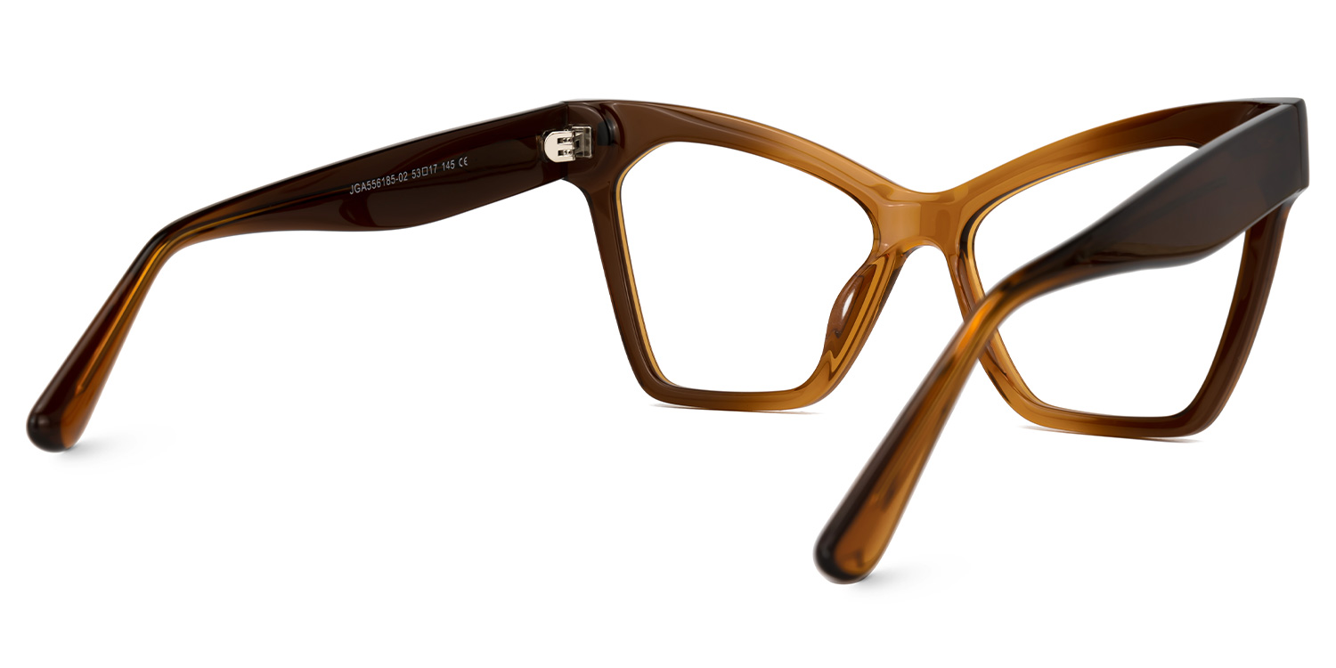 Senica Cateye Brown Glasses3