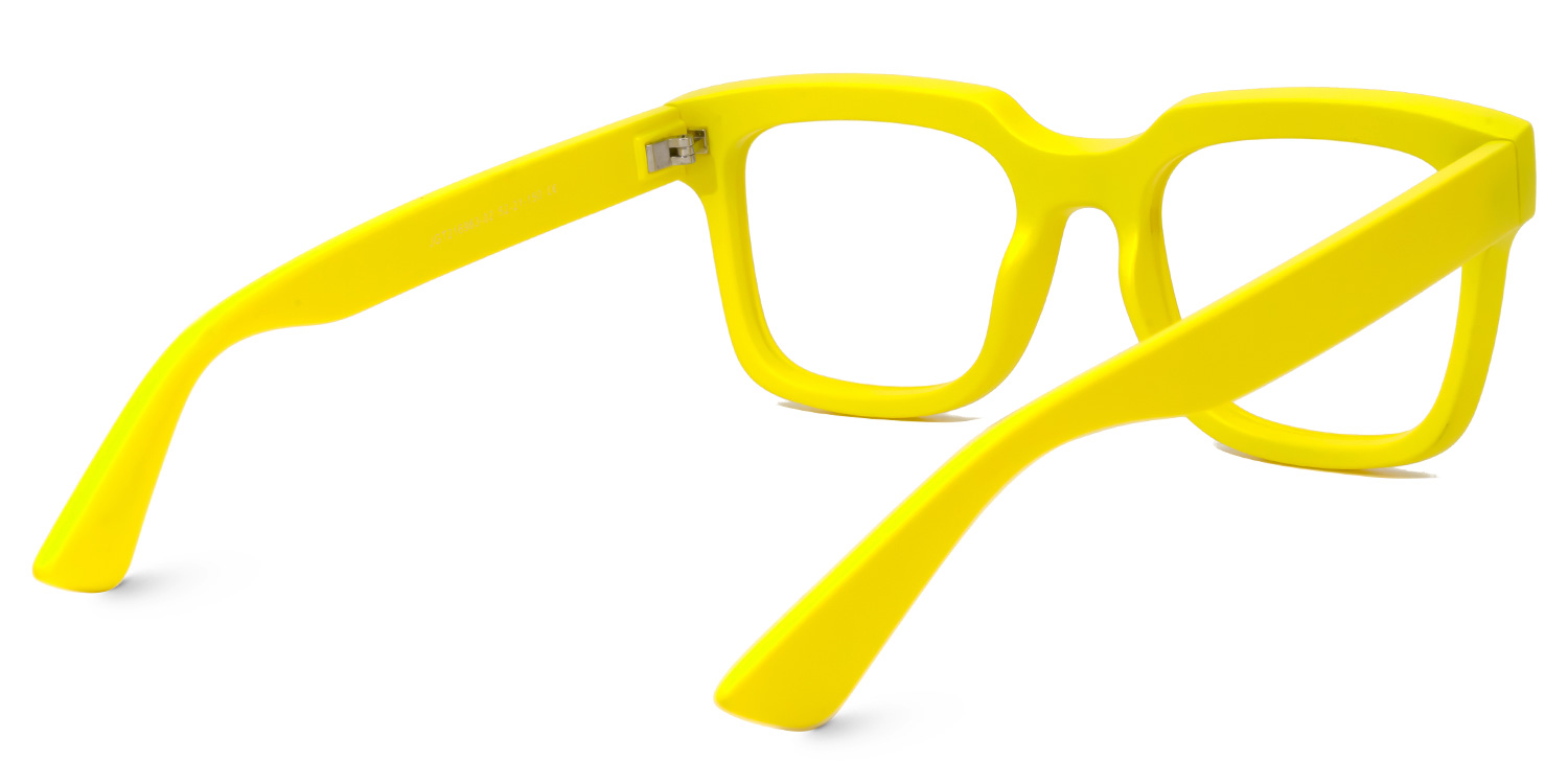 Liizbeett Square Yellow Glasses3