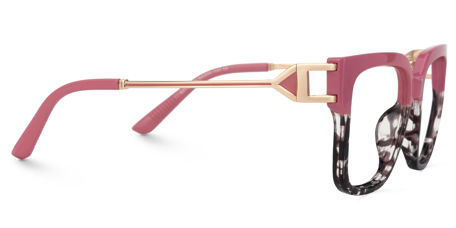 Juany Pink Eyeglasses with Square Shape | Zeelool Optical2