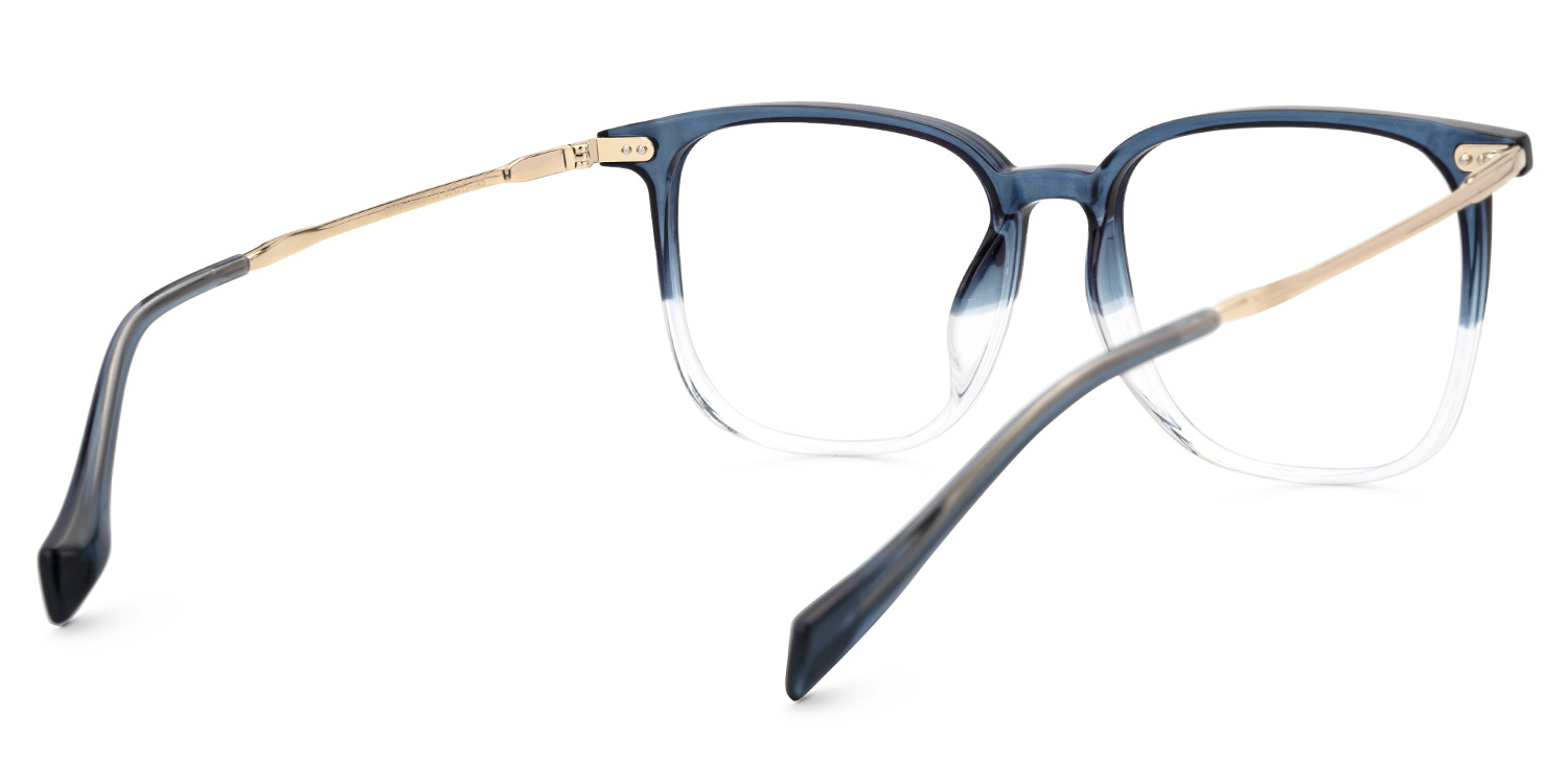 Mullen Thin Blue Glasses in Square Design | Zeelool3