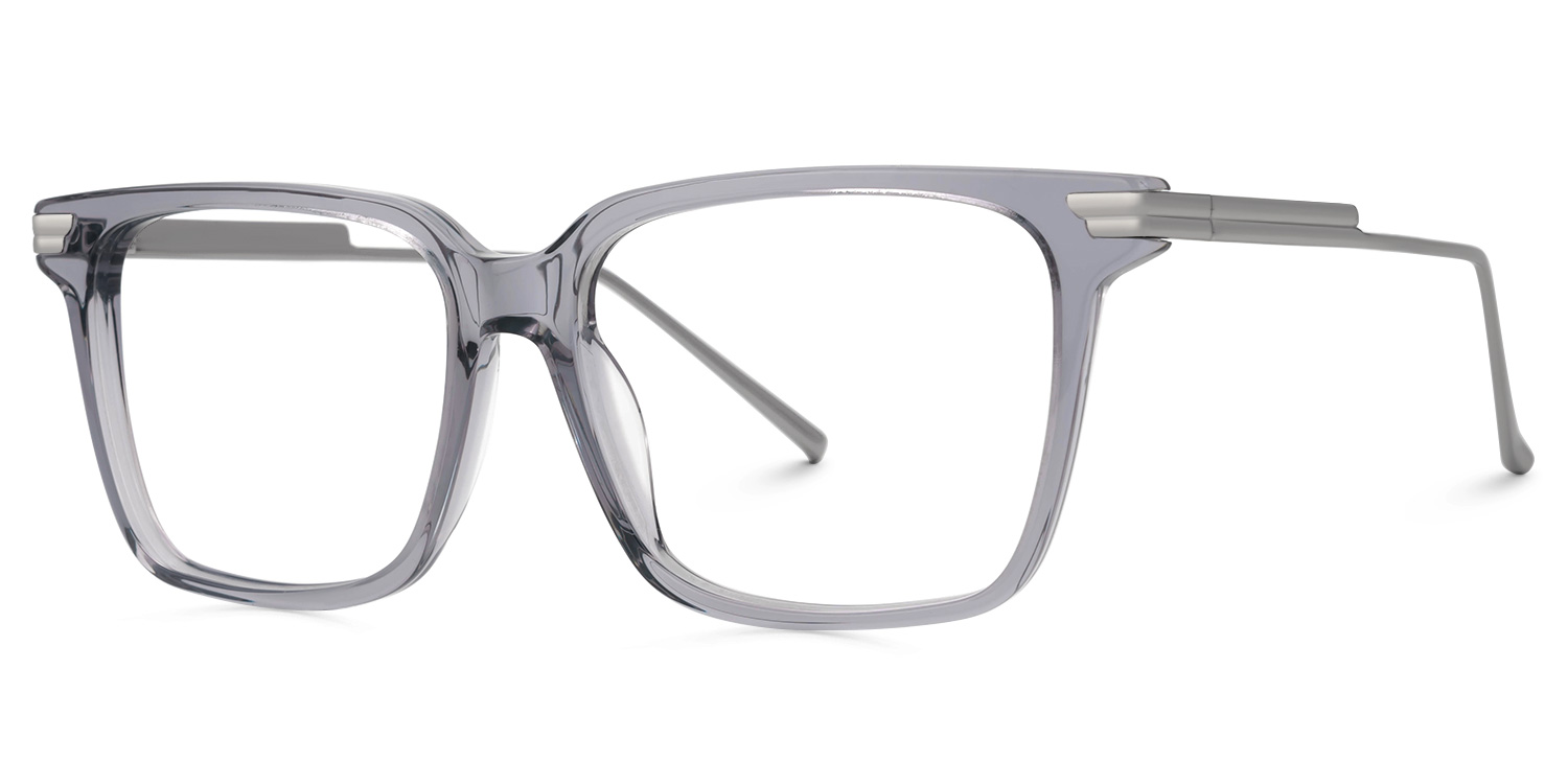 Viixen Rectangle Gray Glasses1
