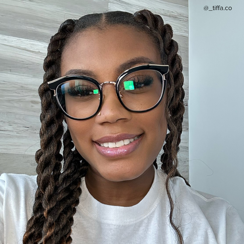 Laraine Cat Eye Black Eyeglasses and Glasses Frames6