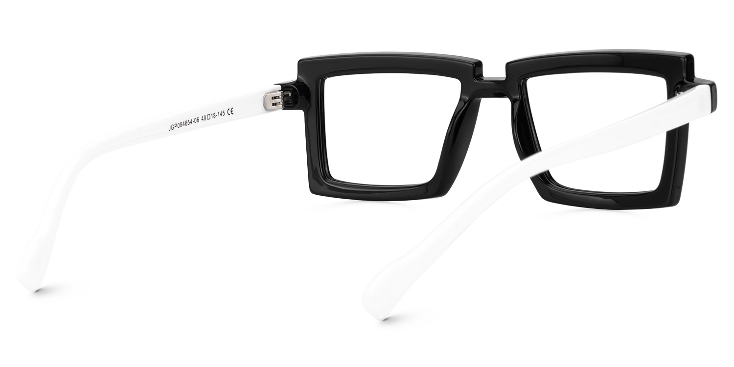 Cyberpunk-Style Zephyr Black Frame Glasses | Zeelool3