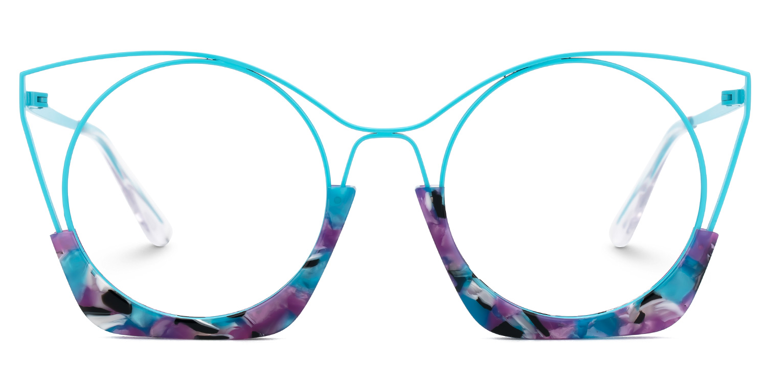 Barbara Cateye Atoll-Blue Glasses0