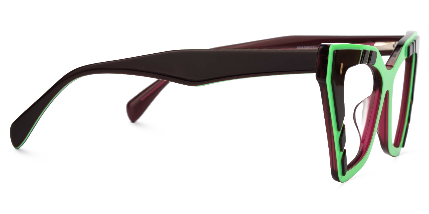 Vella Butterfly Green Glasses2