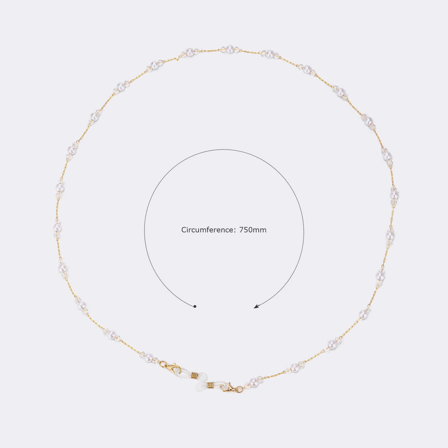 Fashion Eyeglasses Gold Eyeglasses Chains Accessories on Zeelool2