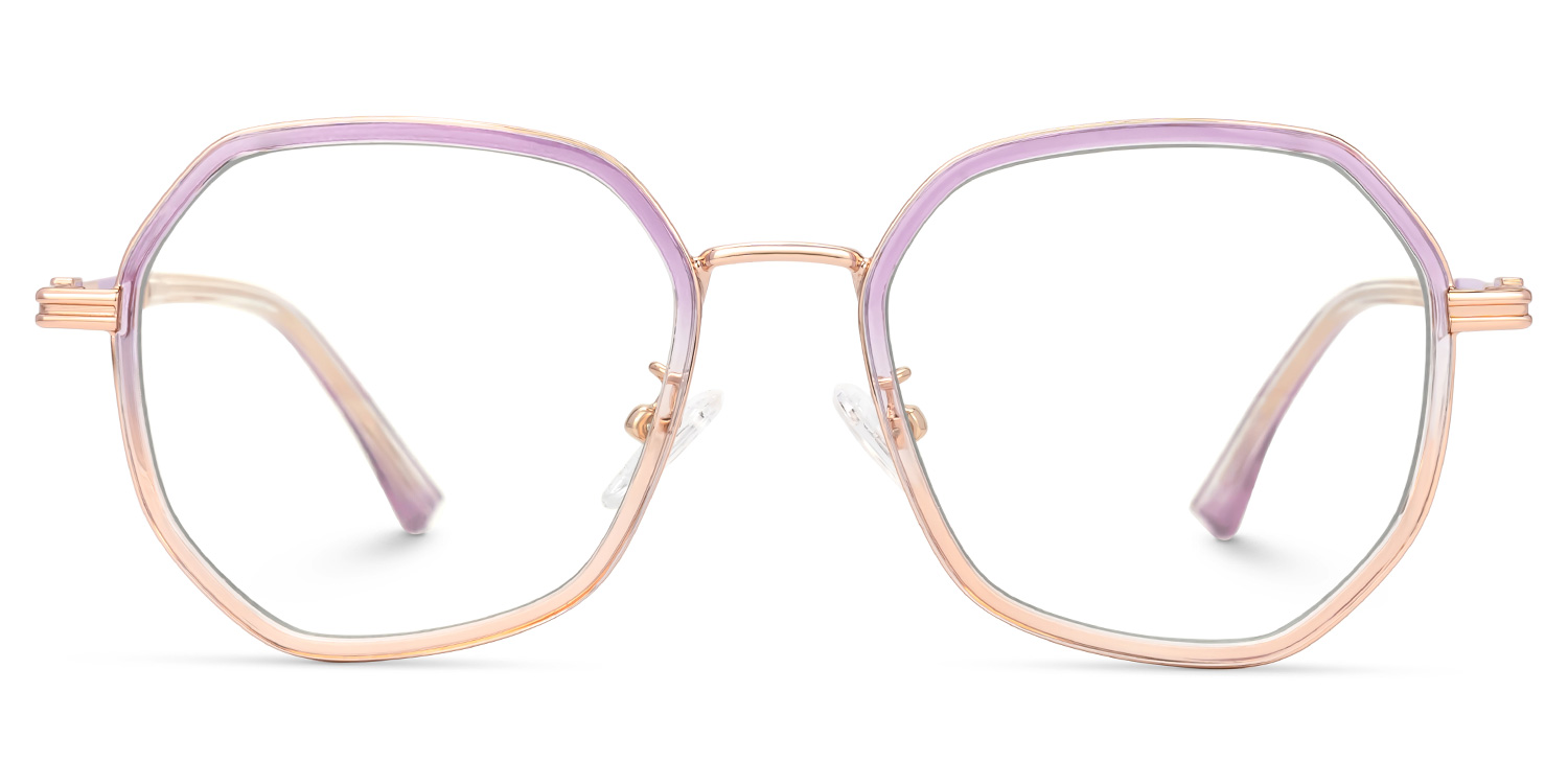 Frazier Two-Tone Geometric Glasses | Zeelool0