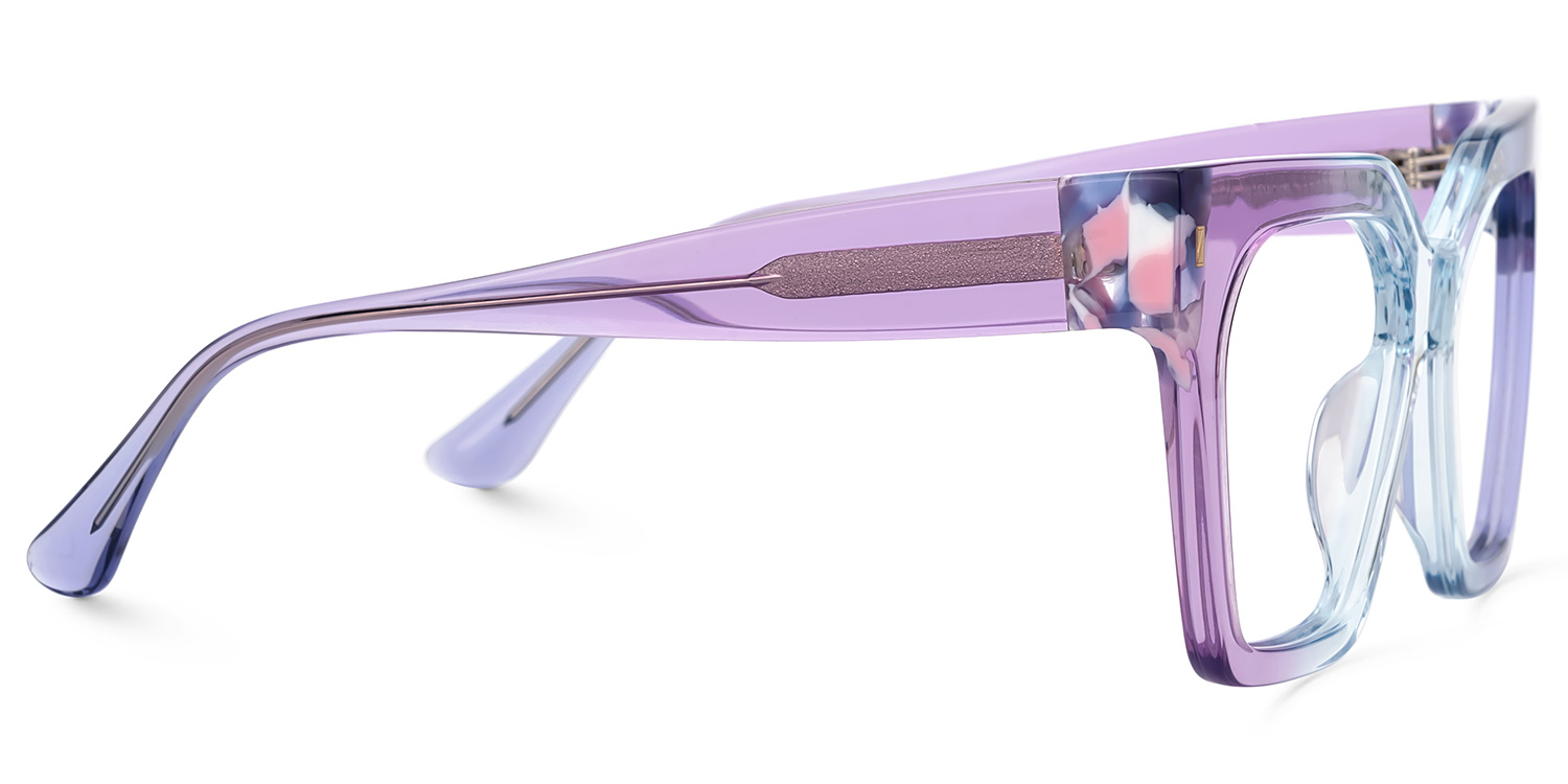 Choisy Square Purple Glasses2