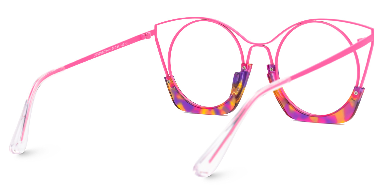 Designer Barbara Barbie Pink Glasses in Large Frame3