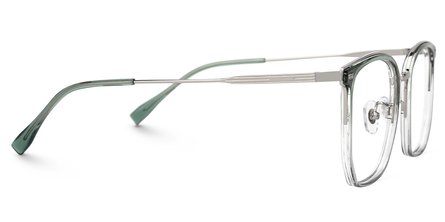 Roque Geometric Green Glasses2