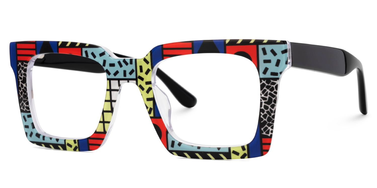 Kevin Square Multicolor Glasses1