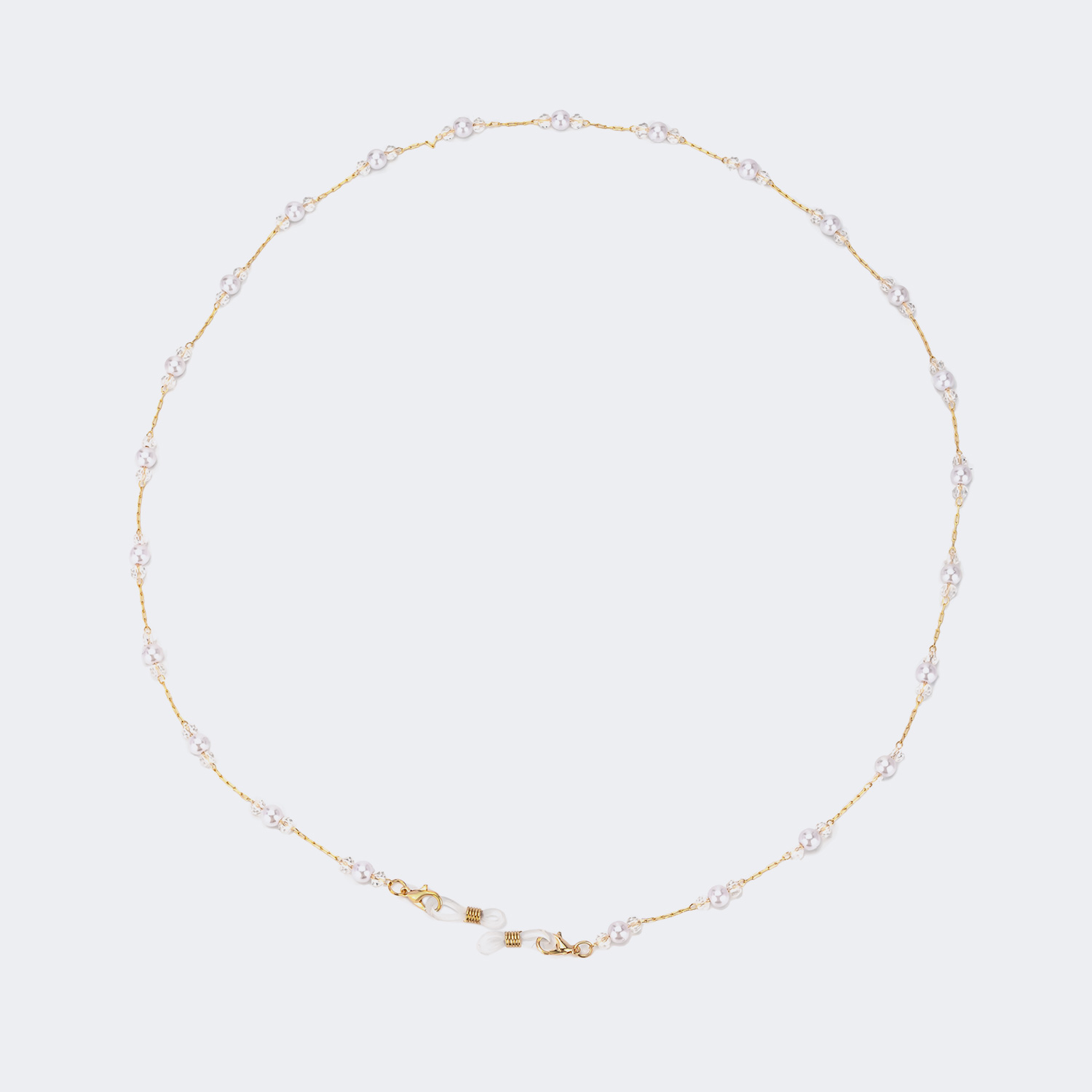 Stylish Elegant Pearl Gold Eyeglasses Chains1