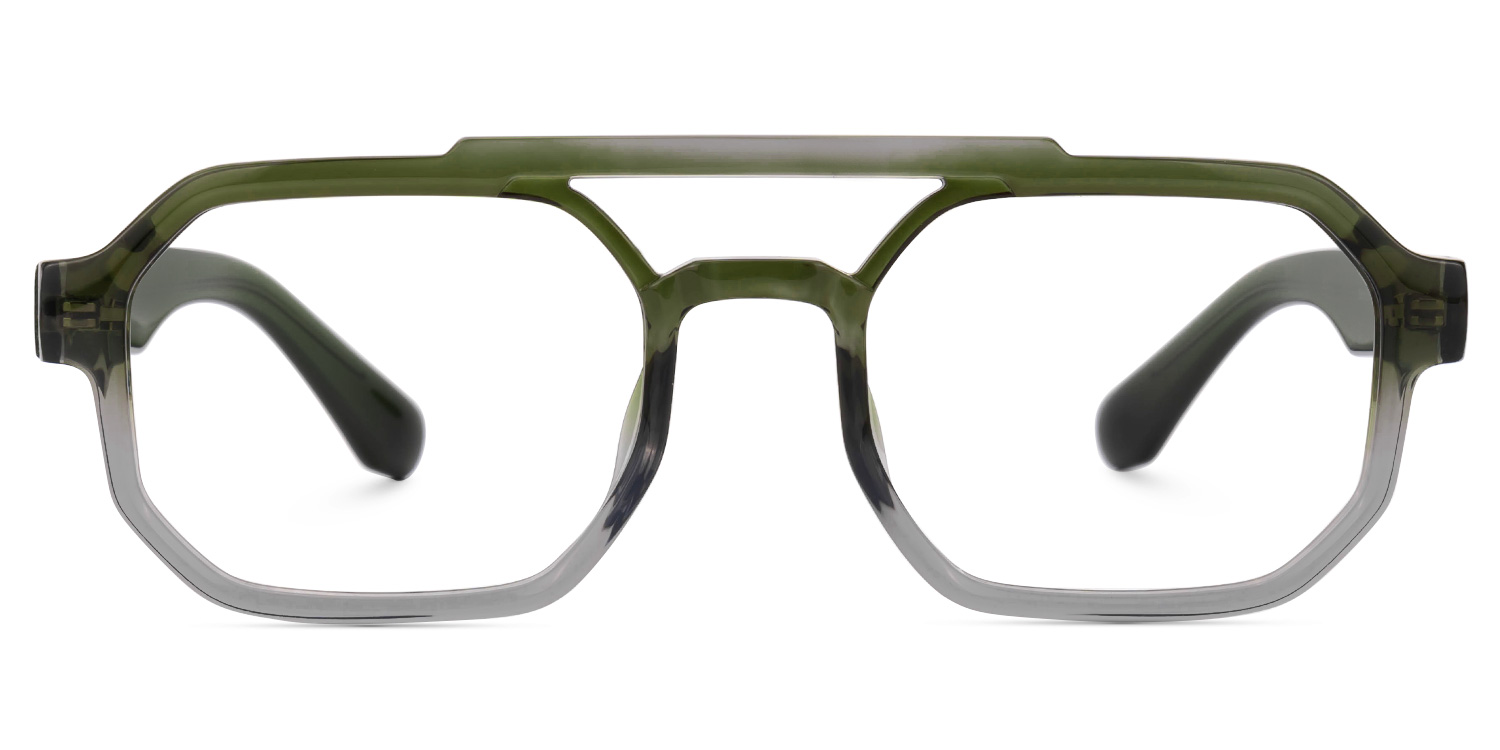 Aviator Salem Green Color Frame Glasses | Zeelool0