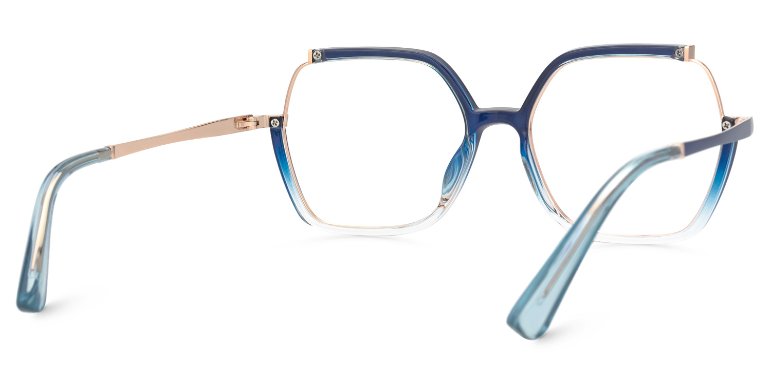 Alexia Square Blue Glasses3