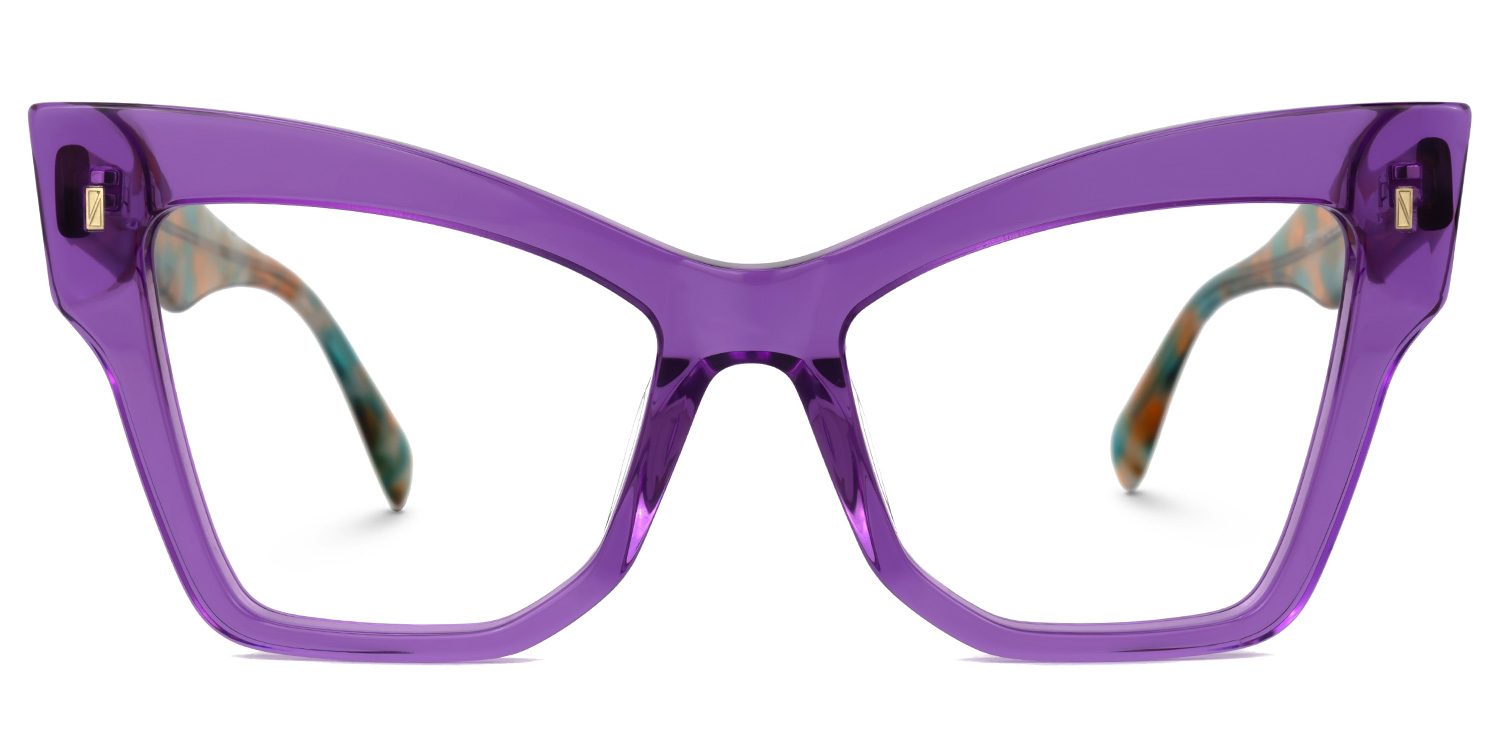 Jeanine Cateye Purple Glasses