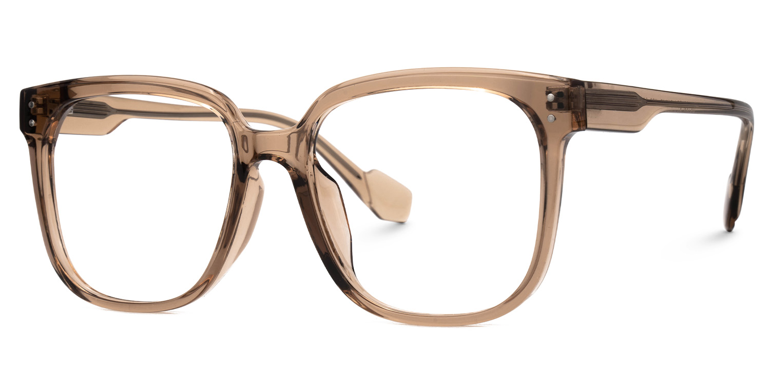 ZEELOOL Mikel Square Brown Glasses