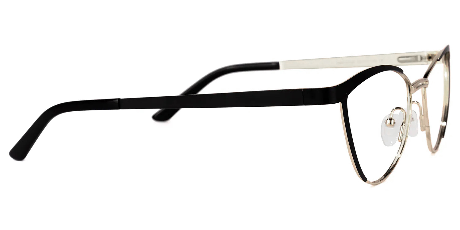 Sydney Cat Eye Black Glasses2