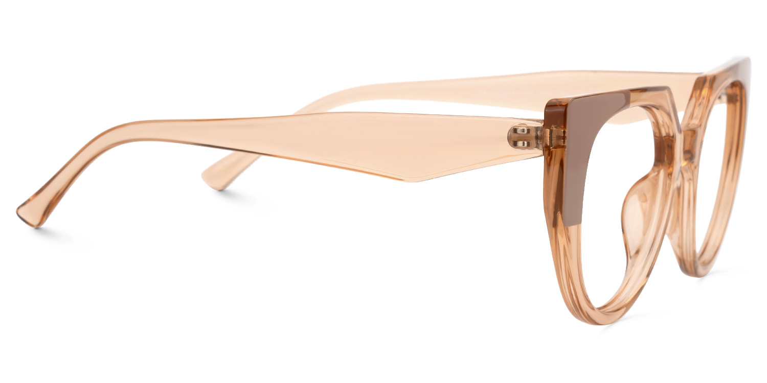 Cateye Deleah Pink Color Frame Glasses | Zeelool2