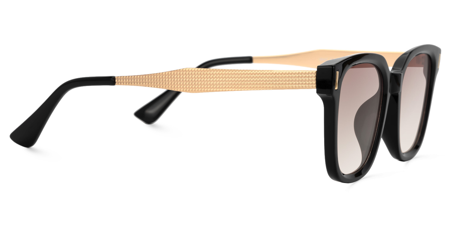 Frederik Square Black Sunglasses2