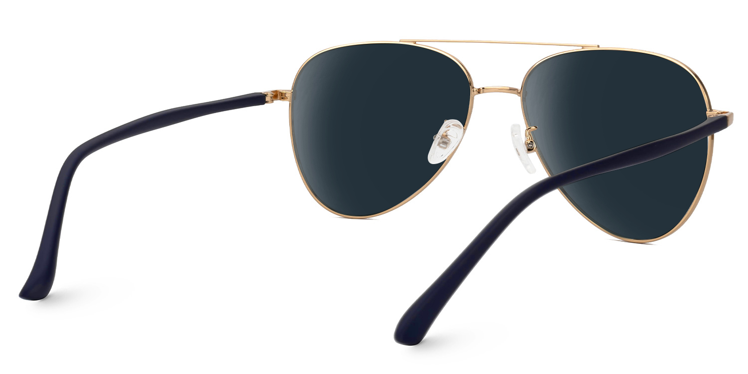 Paige Aviator Black-Gold Sunglasses3